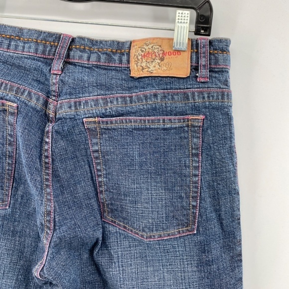 Hollywood The Jean People Jeans Women's Size 33 Vintage Washed Blue Straight Leg - Picture 11 of 15